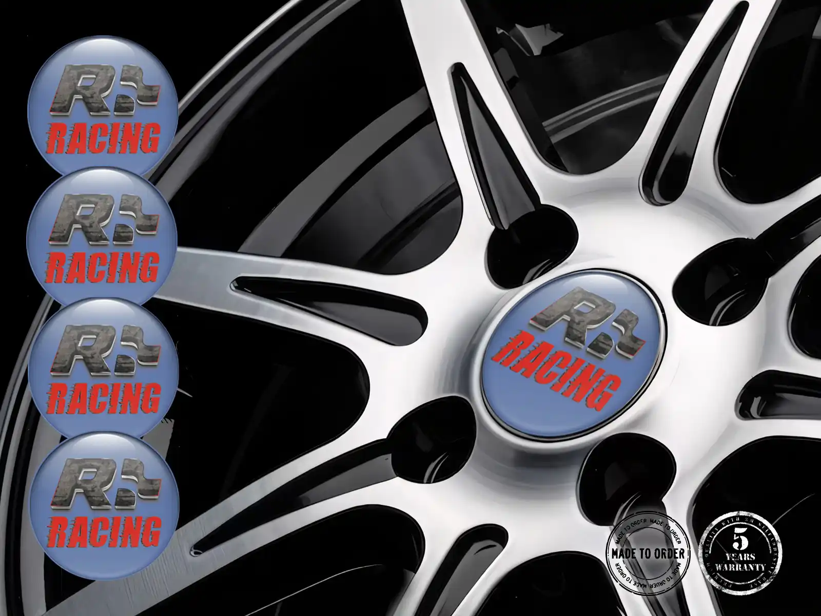 Rim Decals Custom Brand Racing Horizon